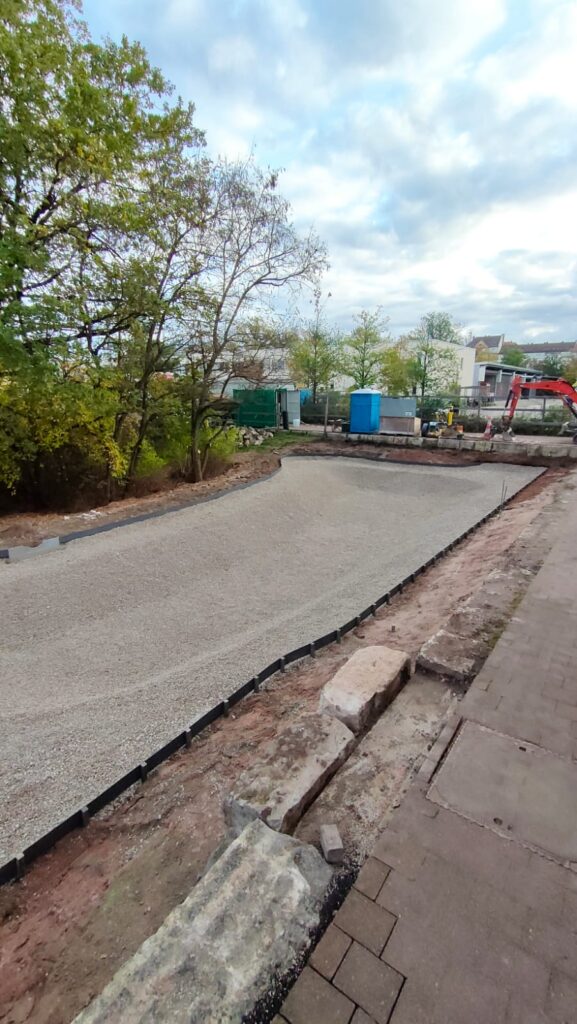 Regenwasser-R&uuml;ckhaltebecken f&uuml;r das VAG Tramdepot in N&uuml;rnberg