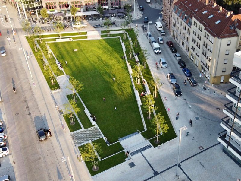 Nelson-Mandela-Platz N&uuml;rnberg - Ein Projekt von Jung GaLaBau