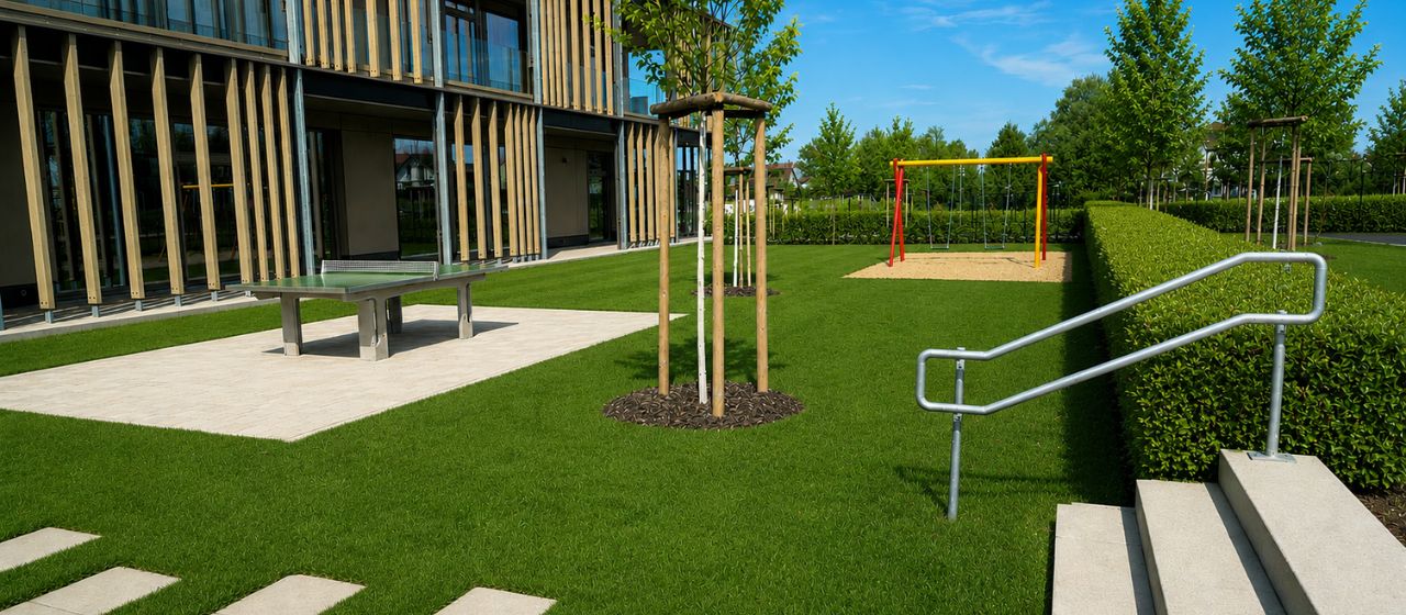 Bau von Au&szlig;enanlagen / Spielpl&auml;tzen f&uuml;r Kitas und Kinderg&auml;rten als Leistung von JUNG GaLaBau